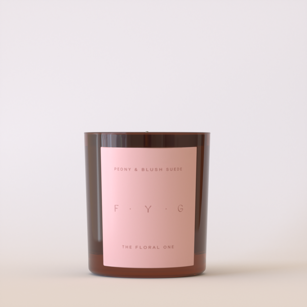 F.Y.G Peony & Blush Suede Candle