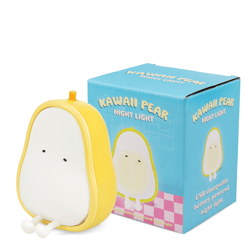 USB rechargeable dimmable night light - Kawaii Pear