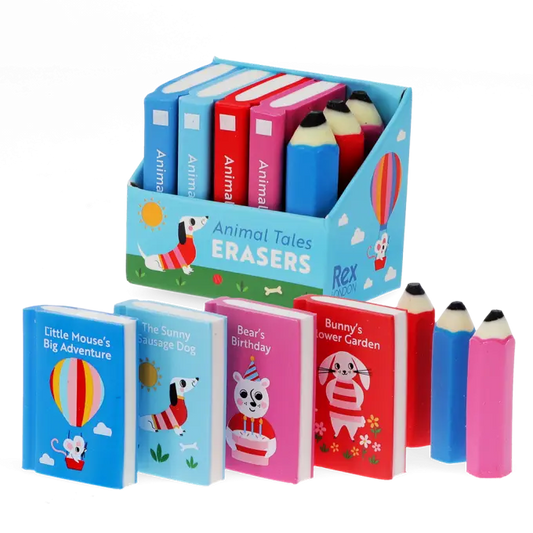 Erasers (Set of 7) - Animal Tales