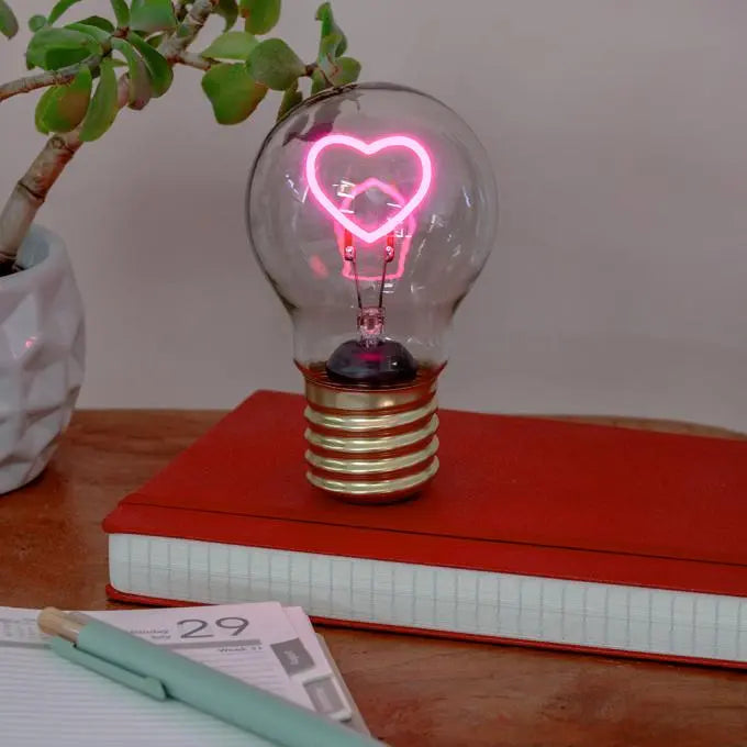 USB Rechargable Light Bulb Lamp - Heart