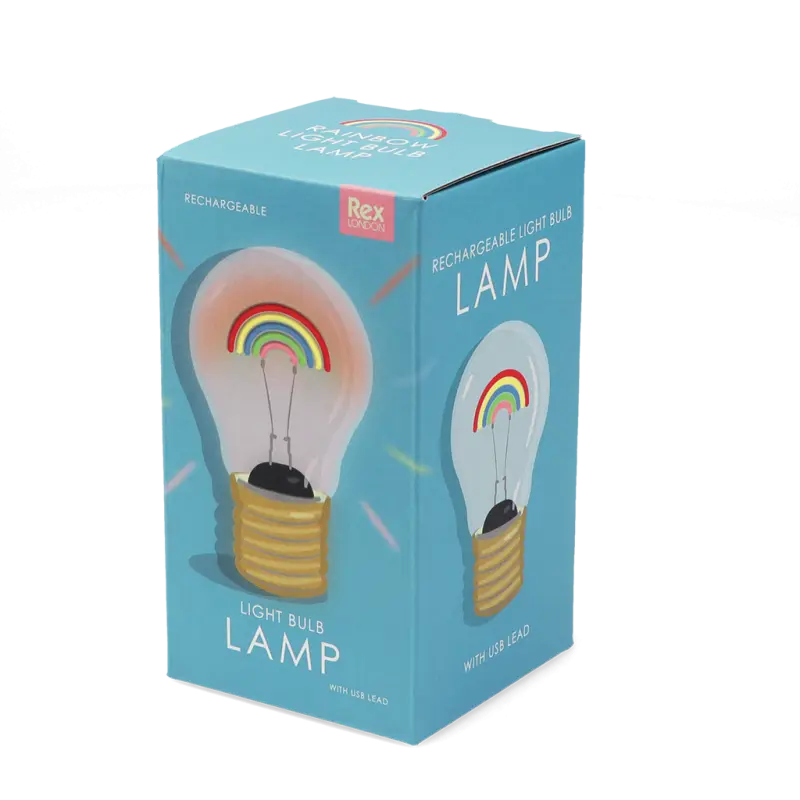USB Rechargable Light Bulb Lamp - Rainbow