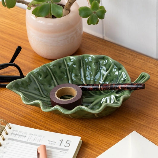 Rex London Ceramic Trinket Dish - Leaf
