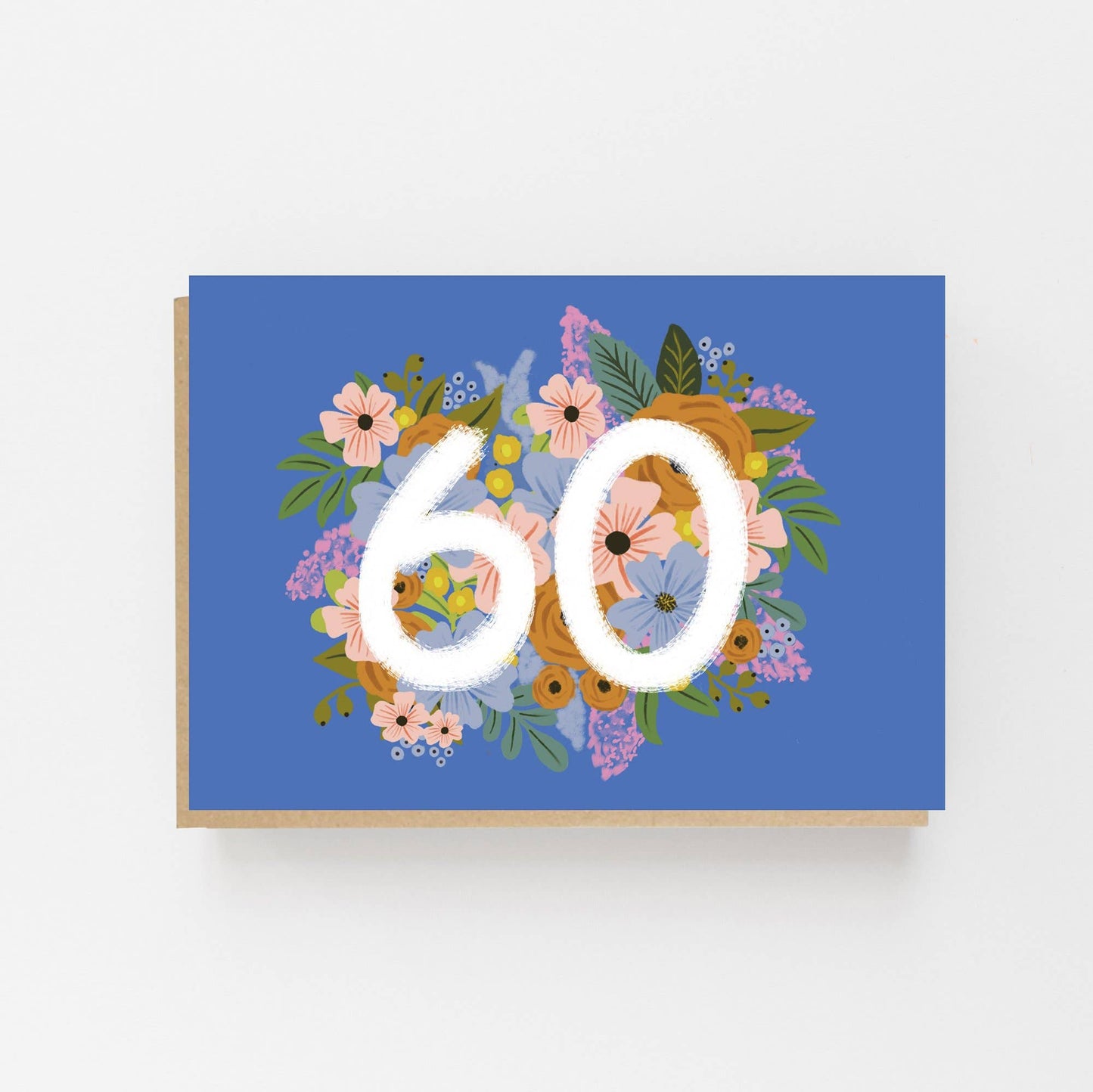 Colourful, Floral 60th Birthday Card