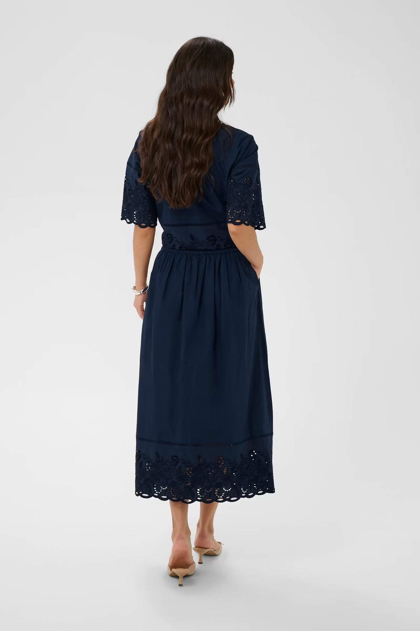 KAFFE Gertrud Skirt in Midnight Marine