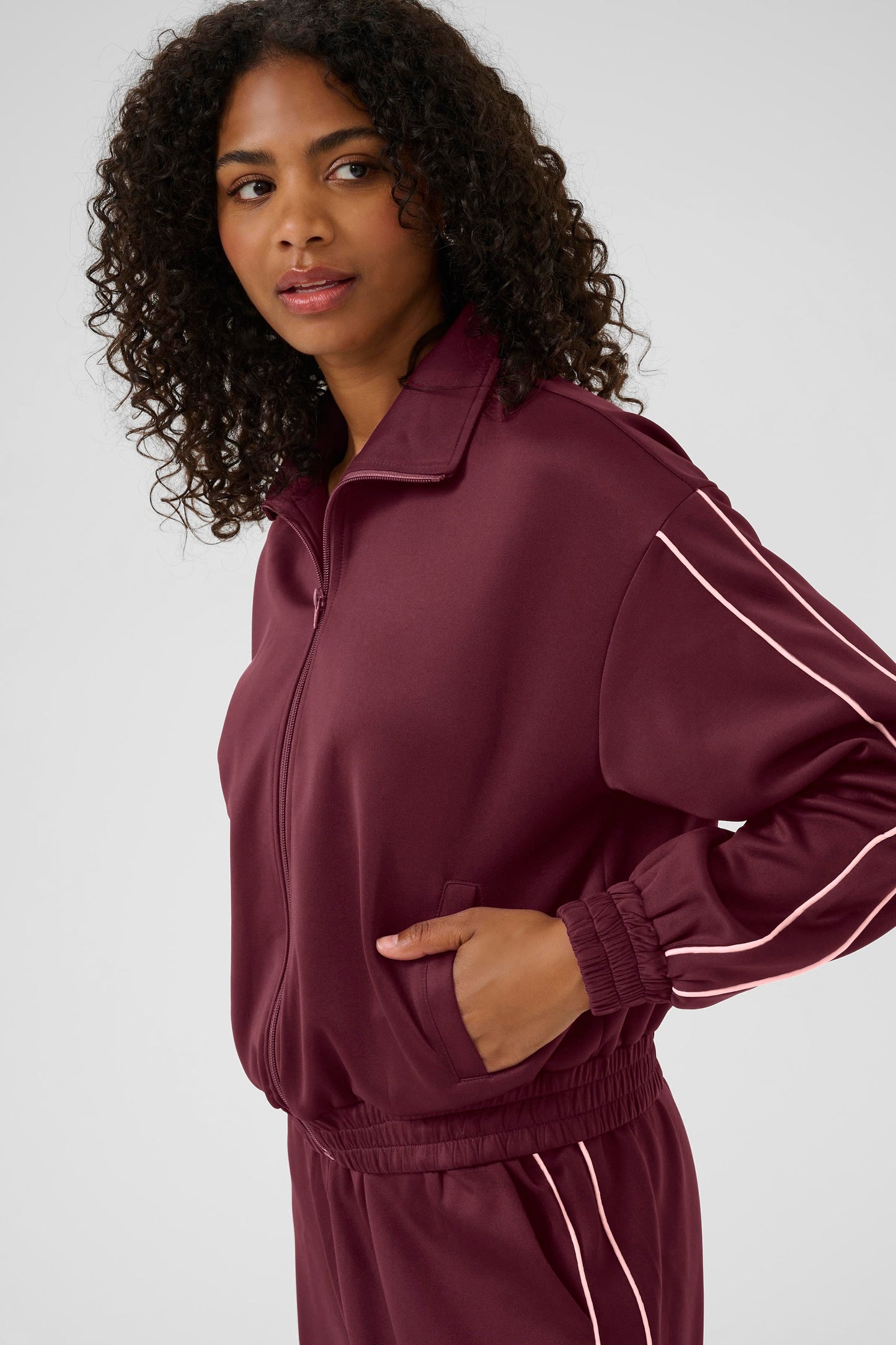 Kaffe Cory Sweatshirt in Windsor Wine