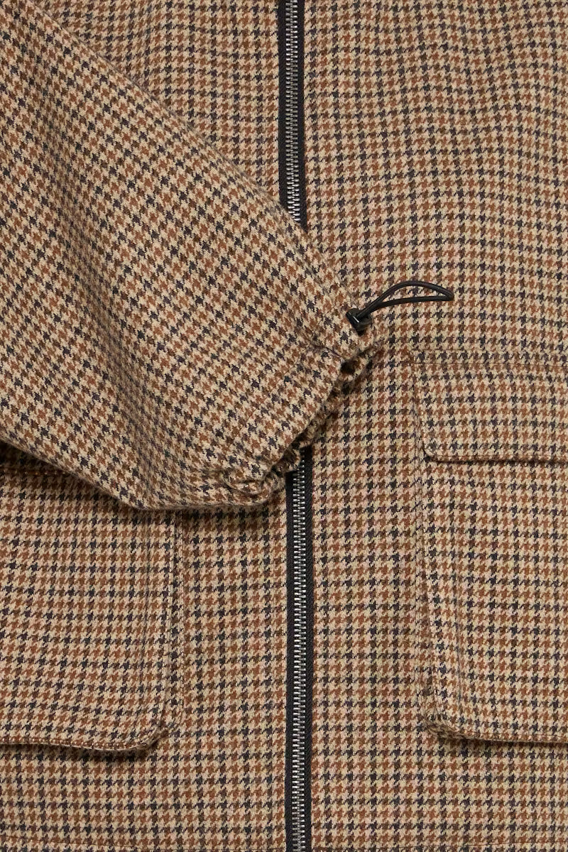 ICHI Esolu Jacket in Brown Check