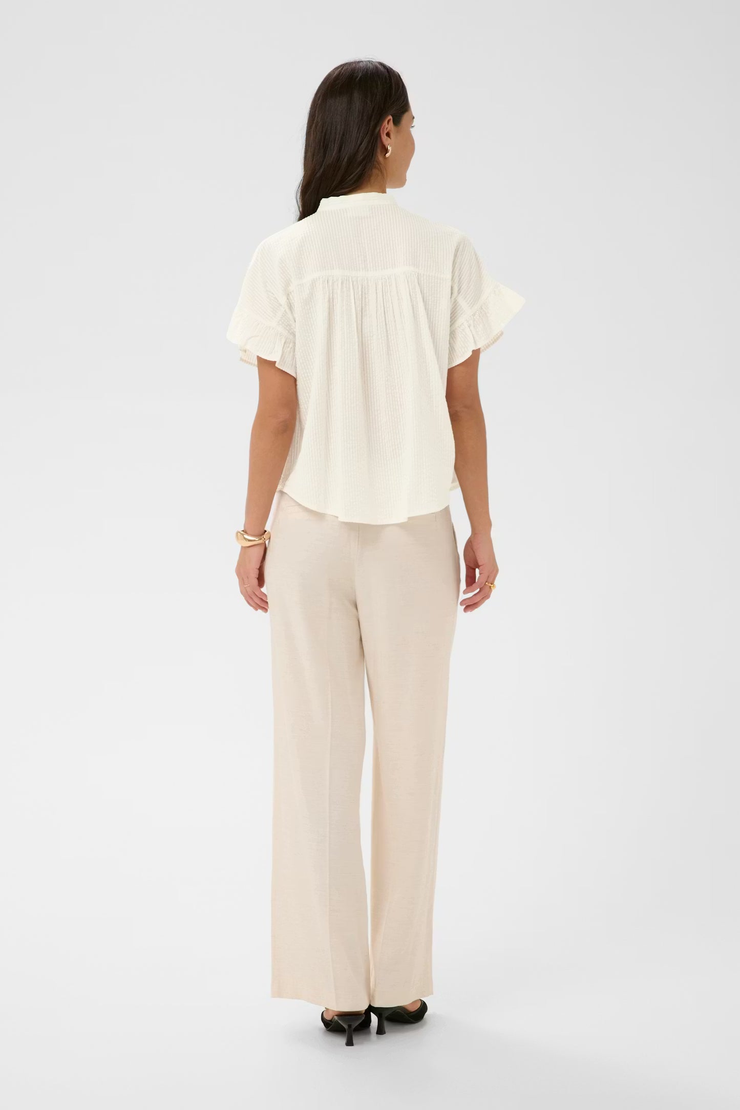KAFFE Vanilla Shirt in Chalk