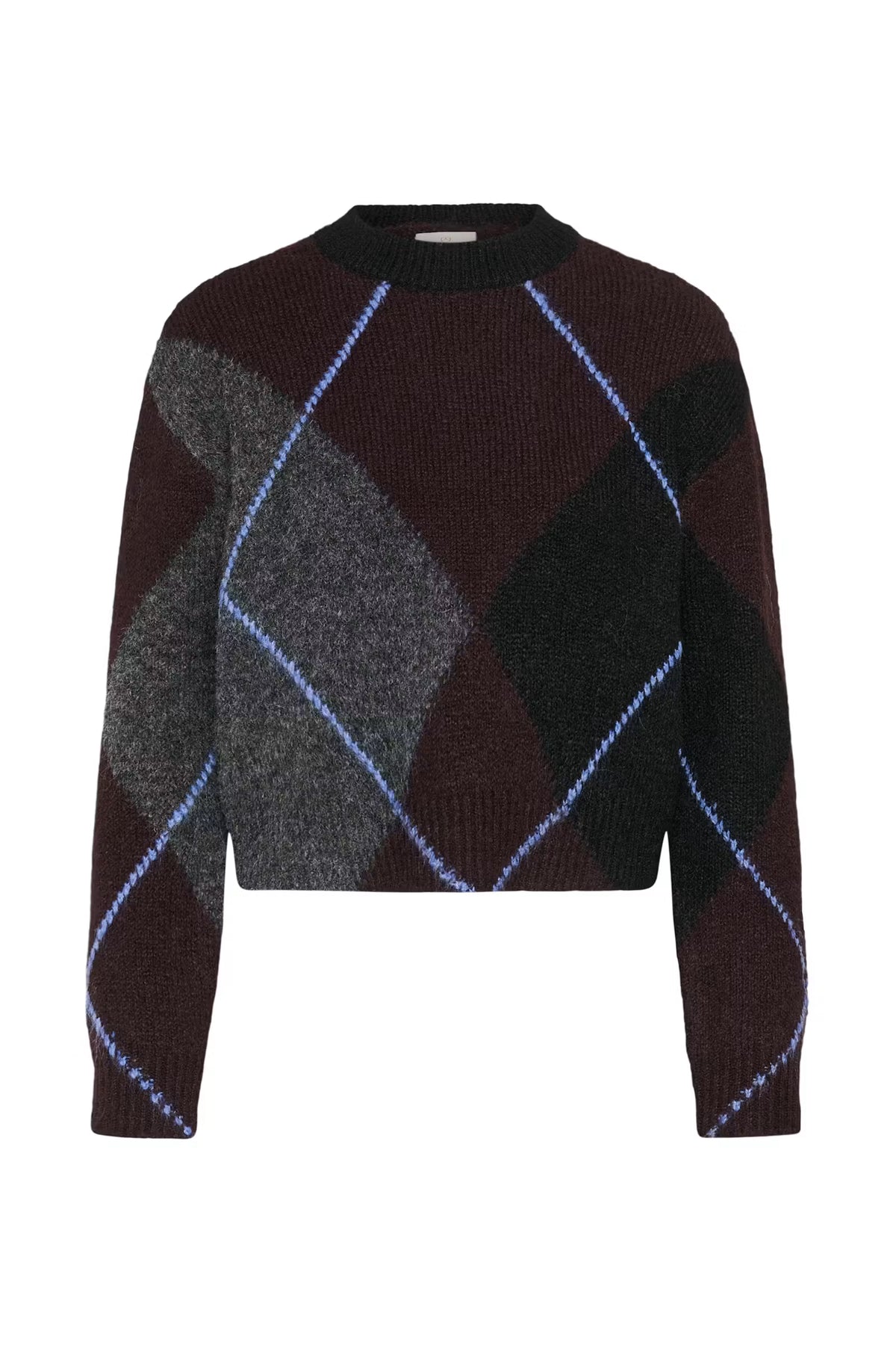 Kaffe Grith Wool Blend Argyle Pullover