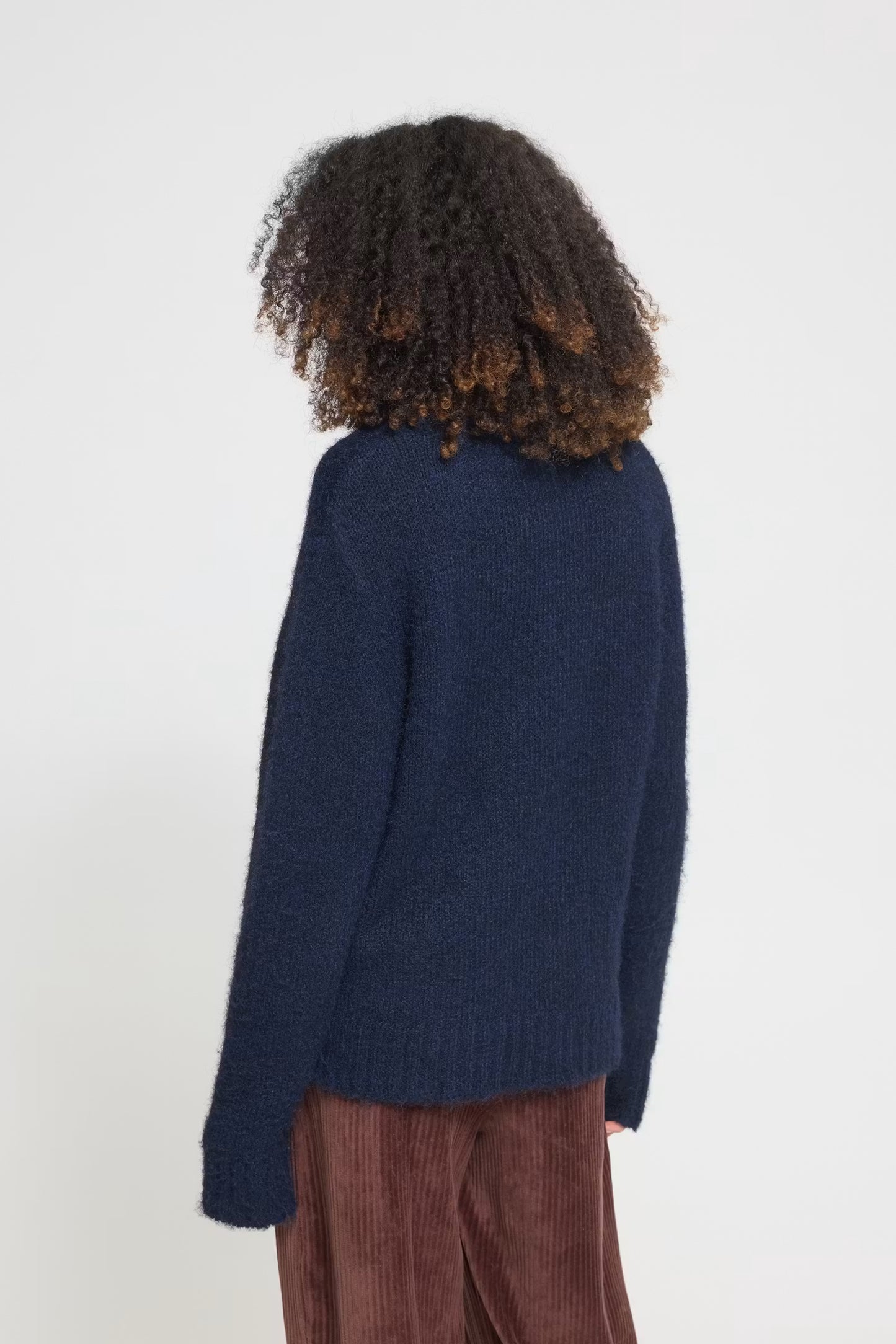 ICHI Bayana LS Jumper in Total Eclipse Harlekin