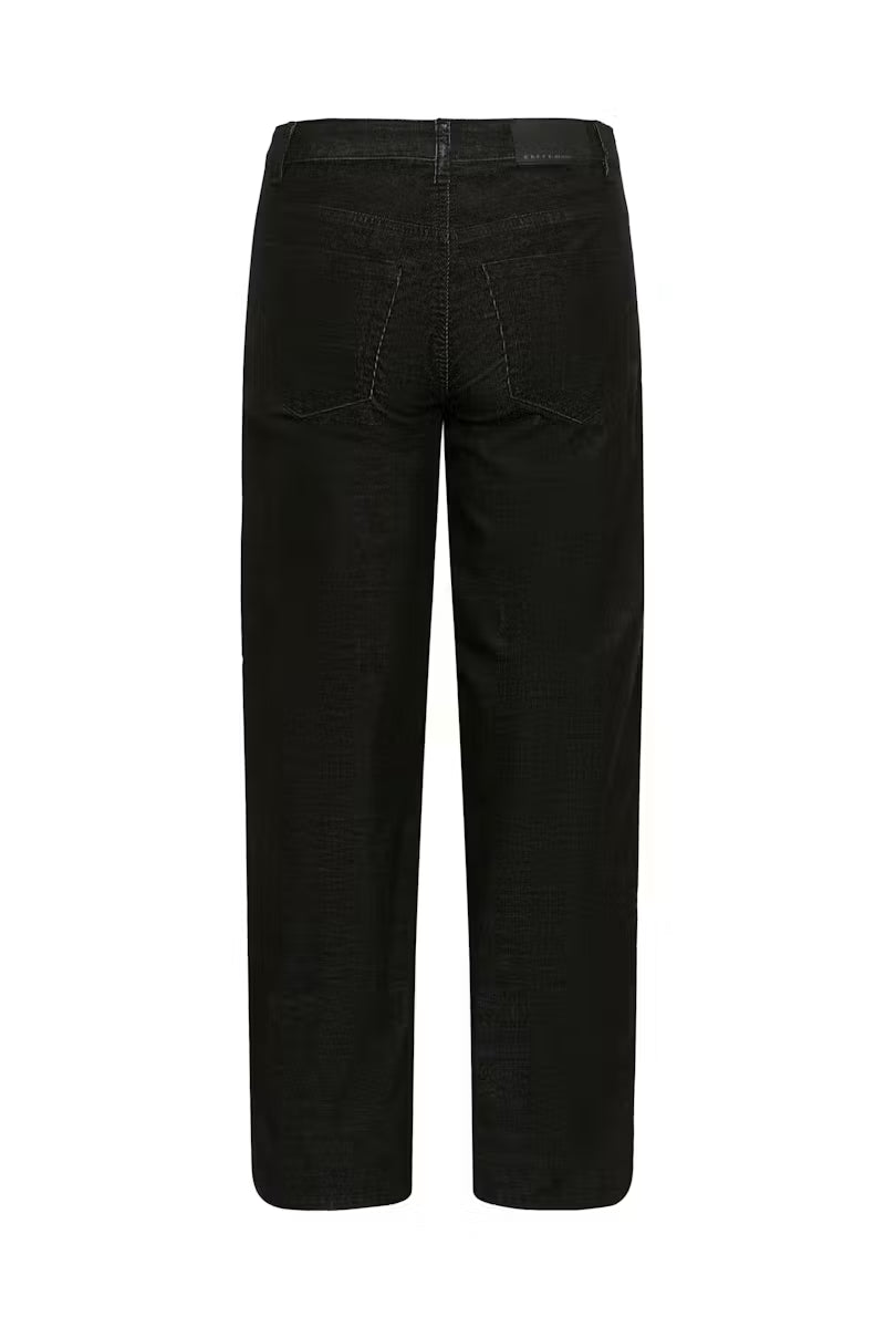 Kaffe Becca Corduroy Trousers in  Black Melange