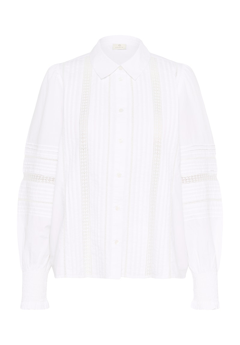 KAFFE Bella Shirt in Optical White