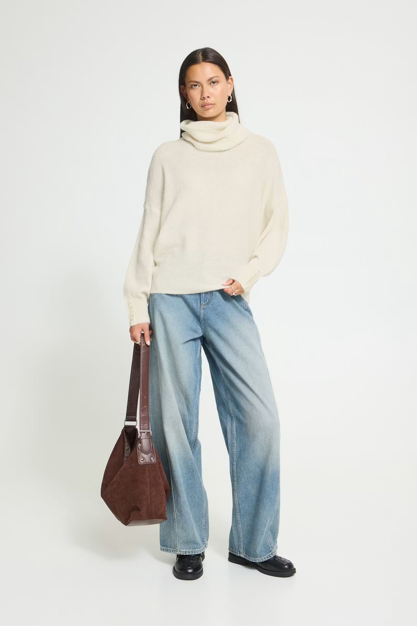 ICHI Kamara Jumper in Cloud Dancer
