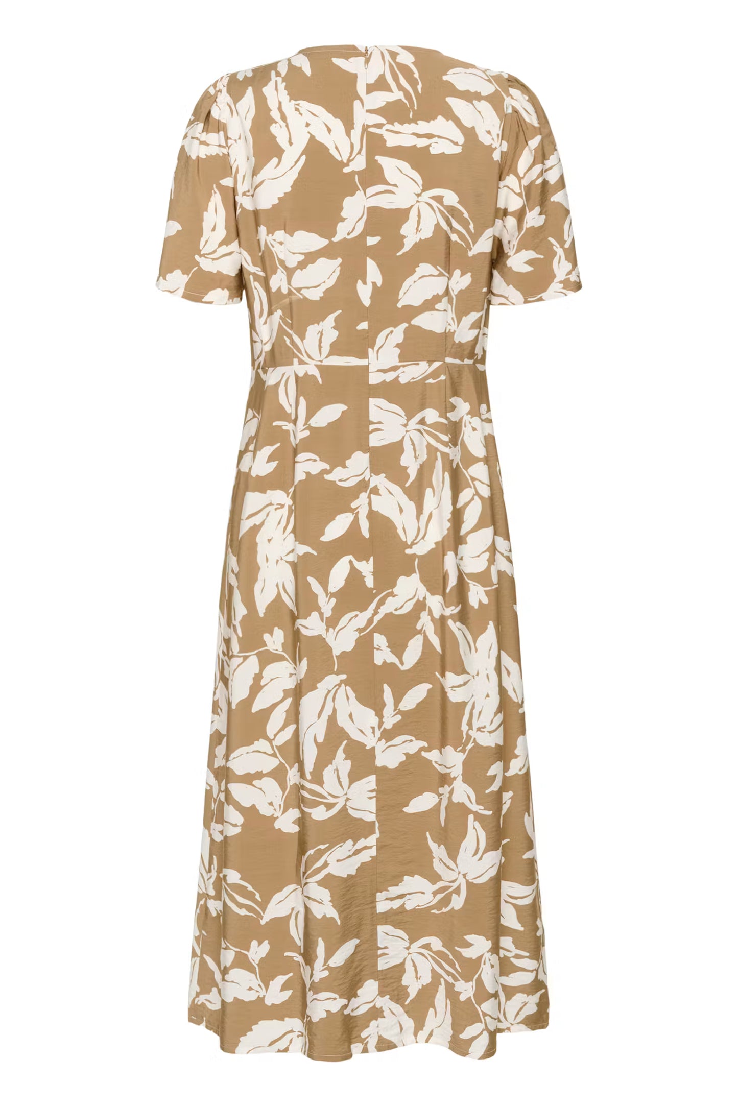 Kaffe Marlo Dress in Oak Chalk Leafs