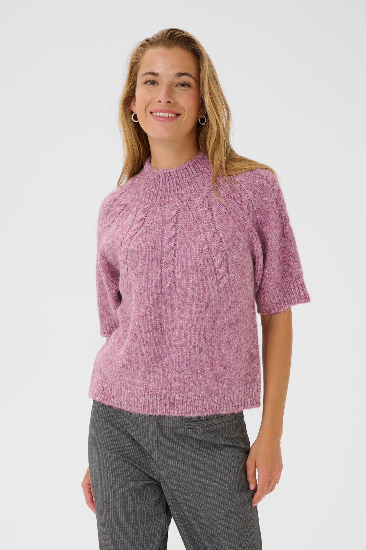 Kaffe Cuba Pullover in Tulipwood Melange