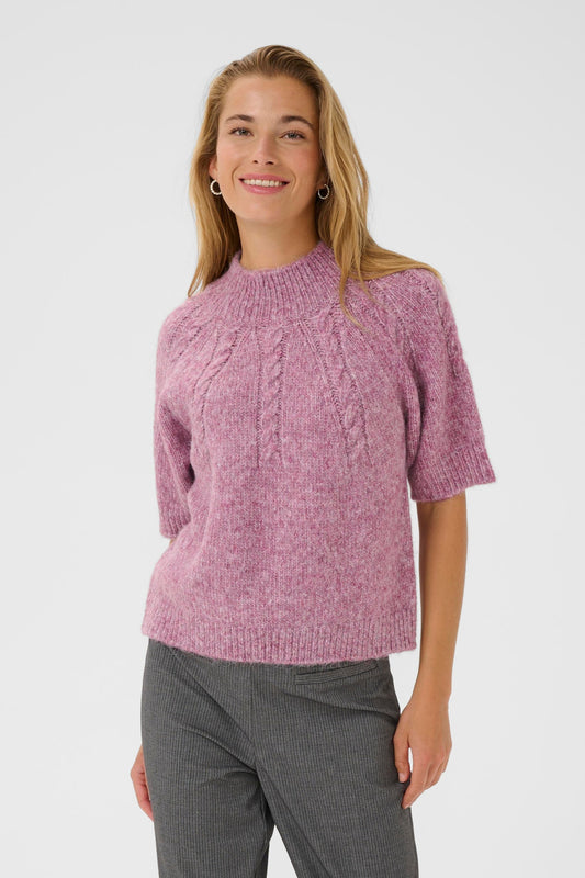 Kaffe Cuba Pullover in Tulipwood Melange