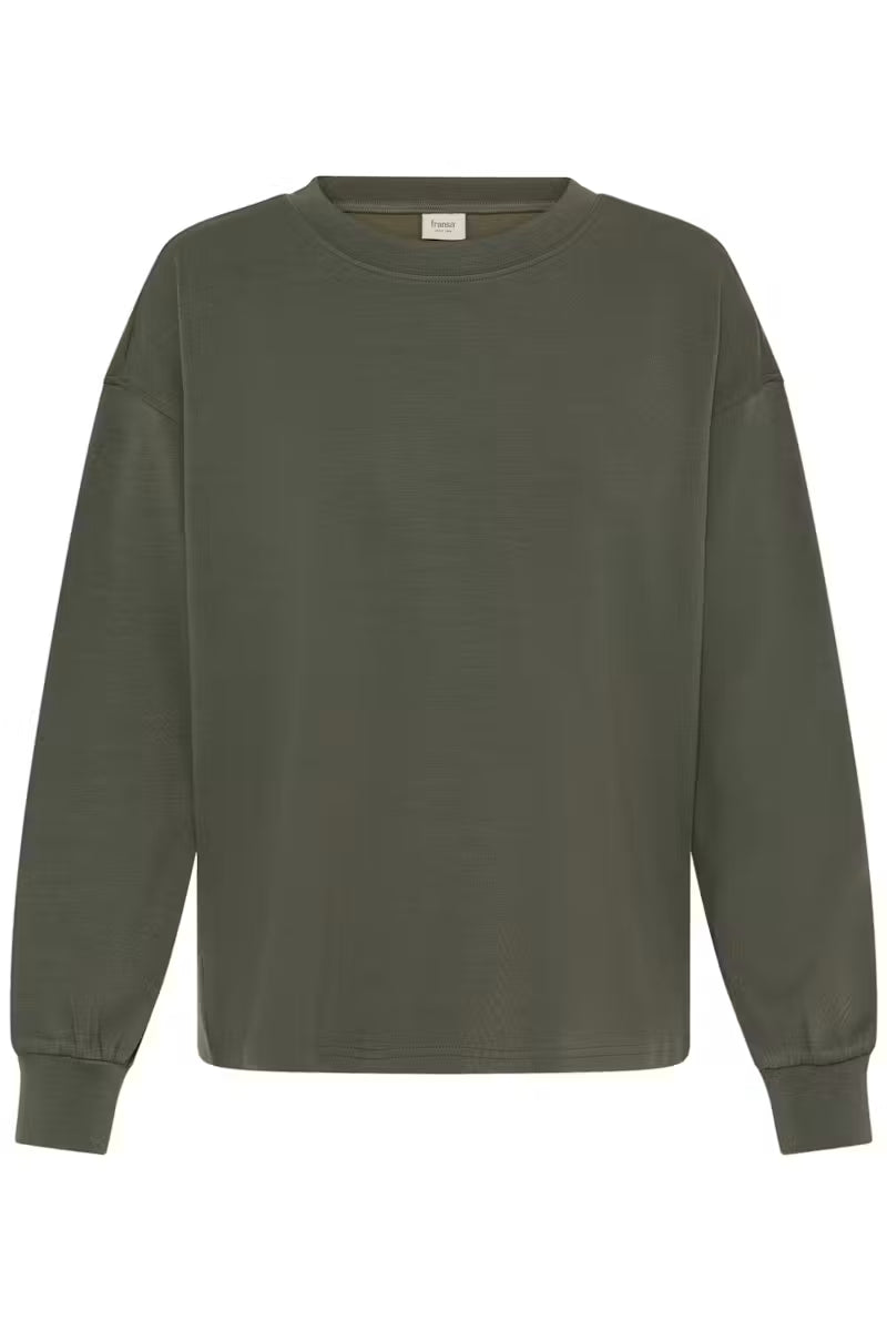 Fransa Aurora Pullover in Grape Leaf