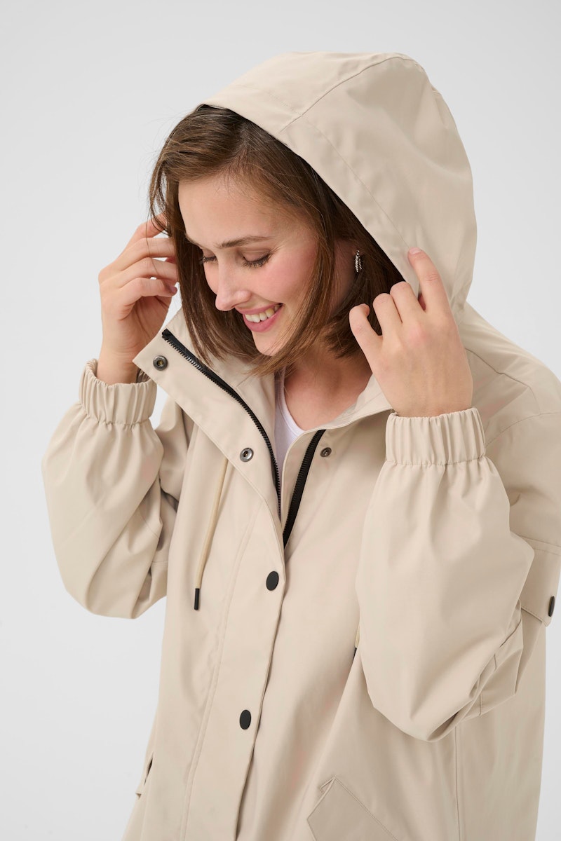 Kaffe Ennie Coat in Feather Grey