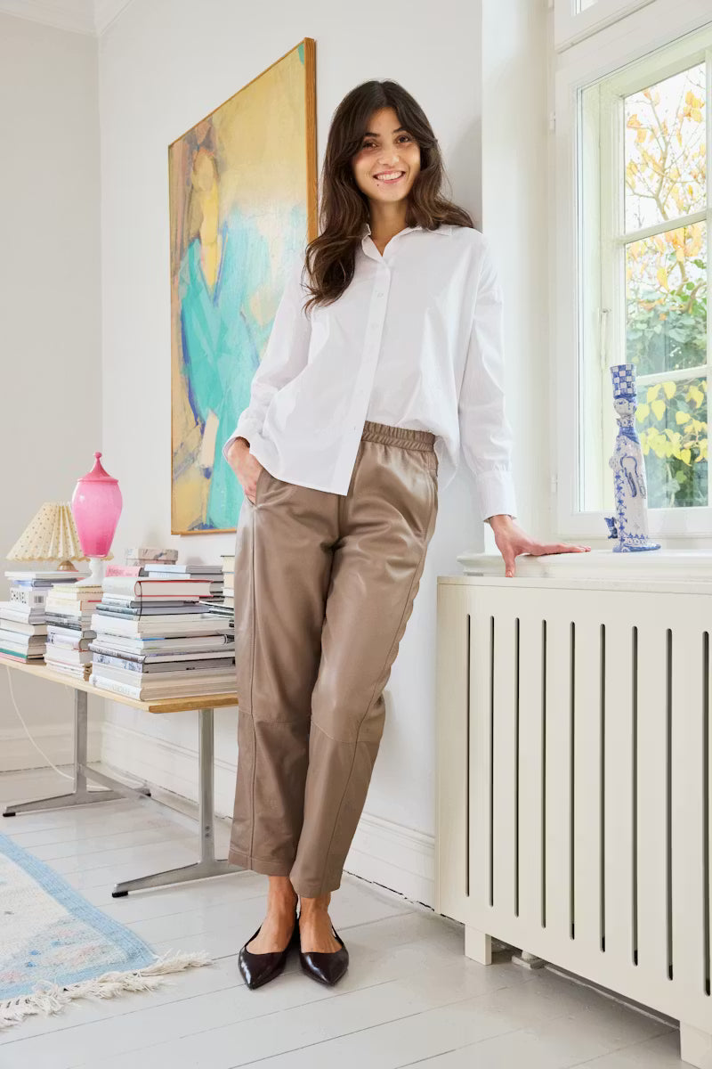Fransa Lex Trousers in Pine Bark