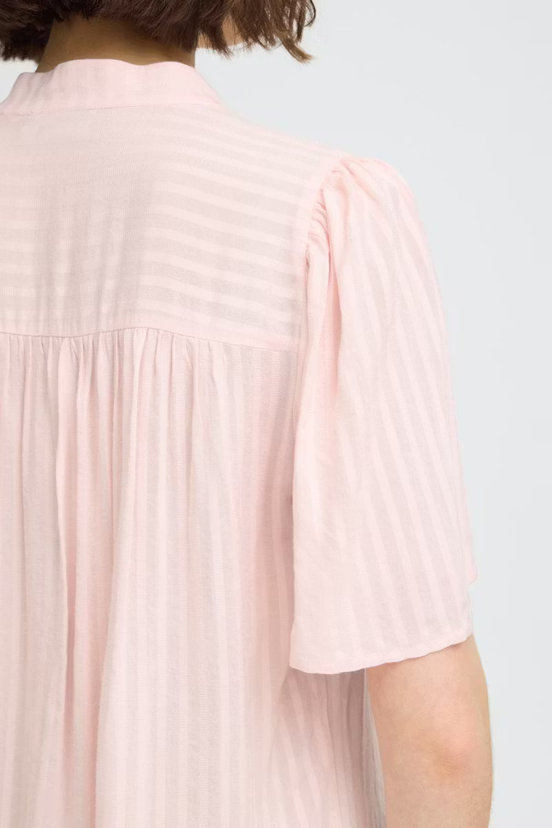 Fransa Villa Blouse in Lotus Pink