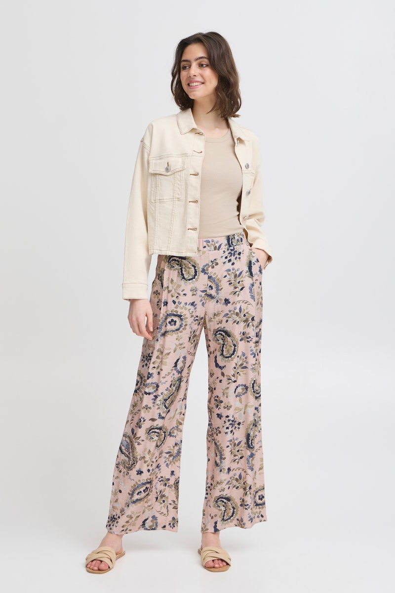 Fransa Ariana Trouser in  Rose Smoke Mix