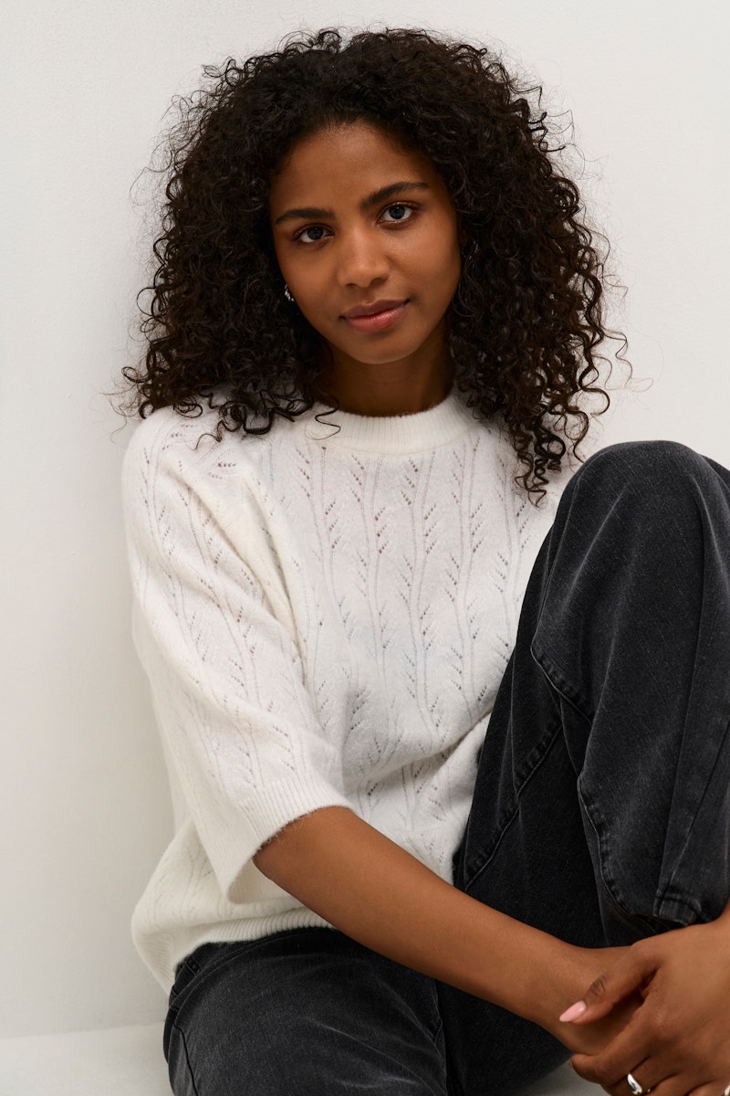 Fransa Tella Pullover in Chalk