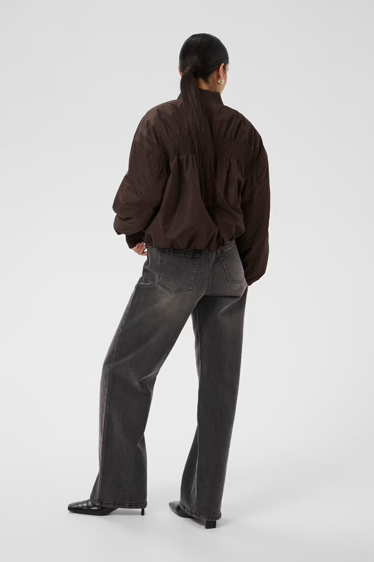 Kaffe Aarlette Coat in Coffee Bean