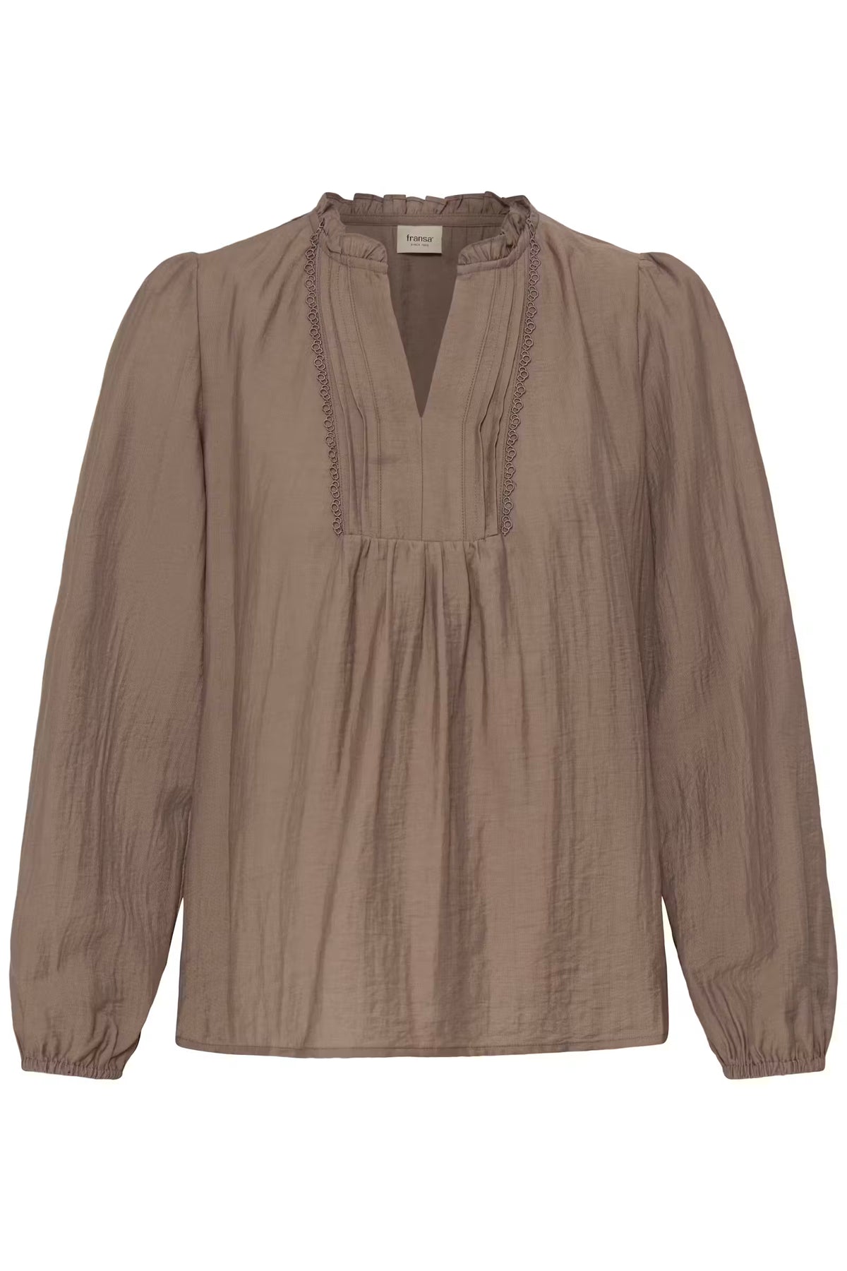 Fransa GIDA Blouse in Driftwood