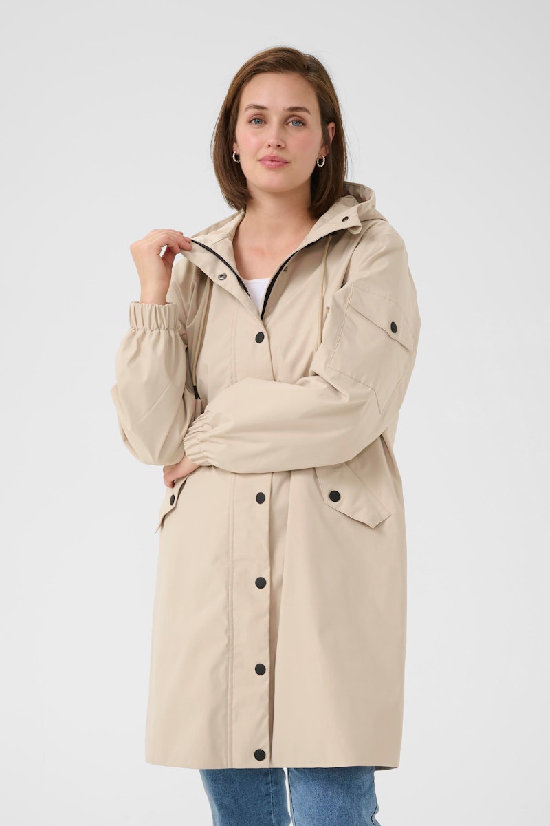 Kaffe Ennie Coat in Feather Grey