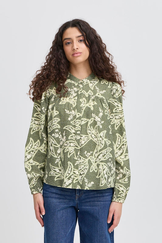ICHI Finola Shirt in Vintage Floral