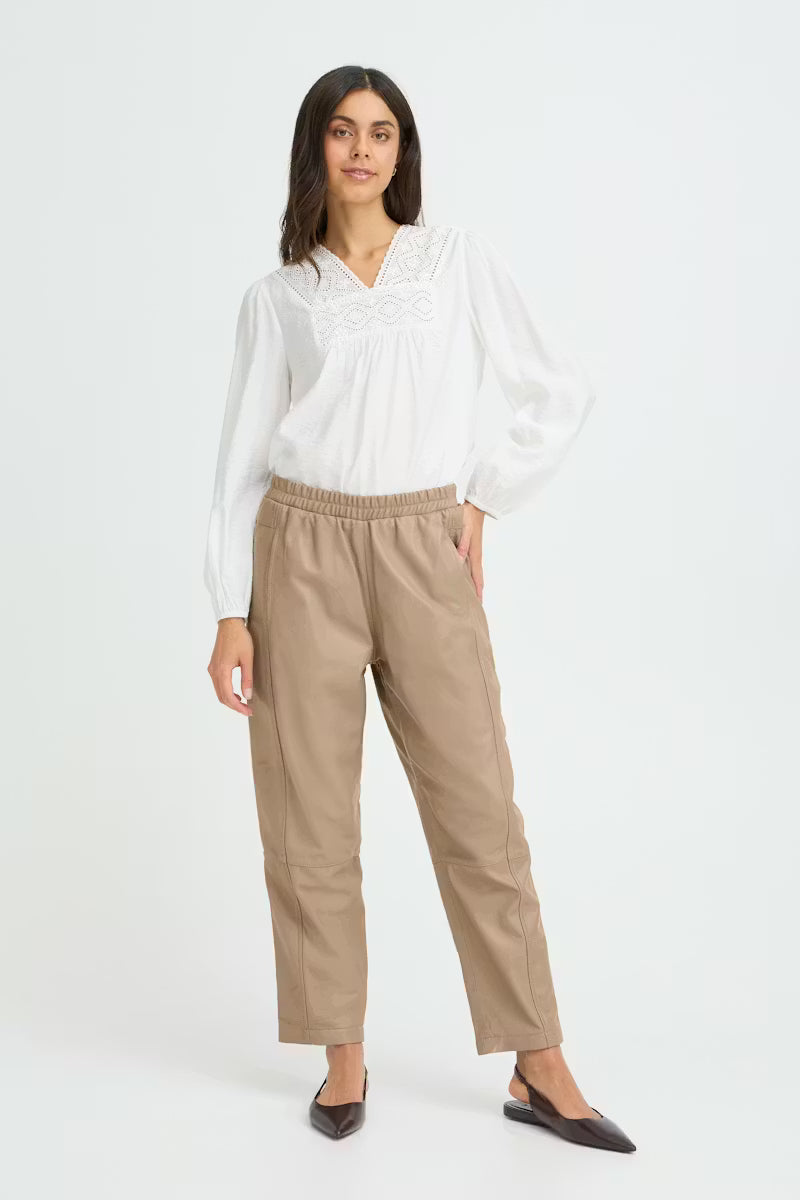 Fransa Lex Trousers in Pine Bark
