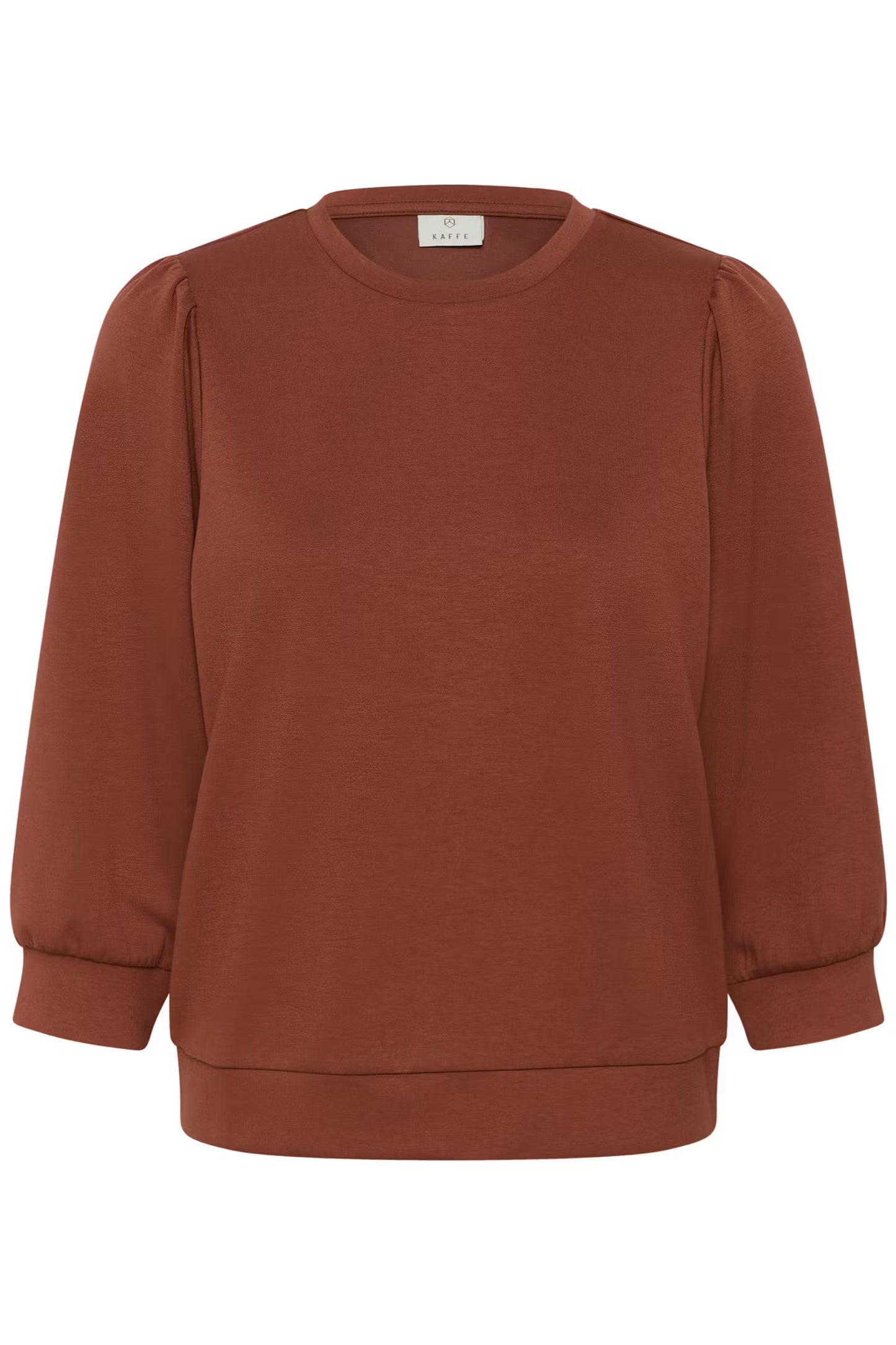 KAFFE Annie Sweatshirt in Henna Brown