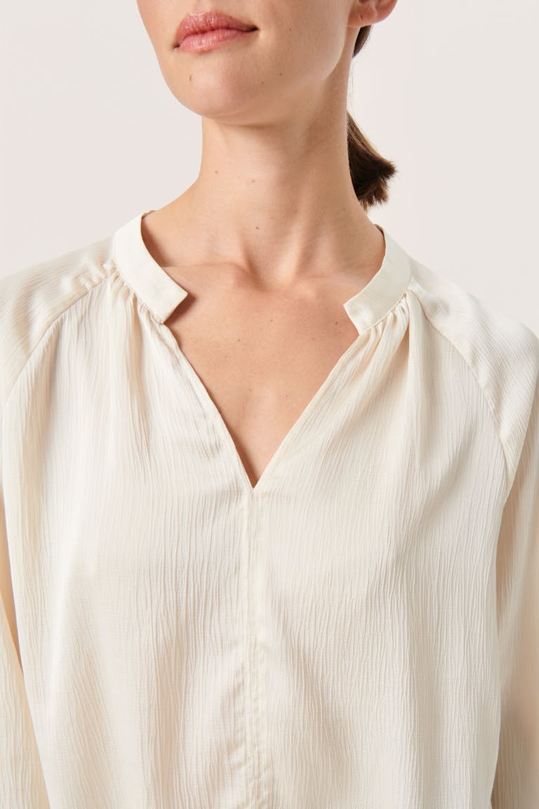 Soaked in Luxury Ioana Blouse in Irish Cream