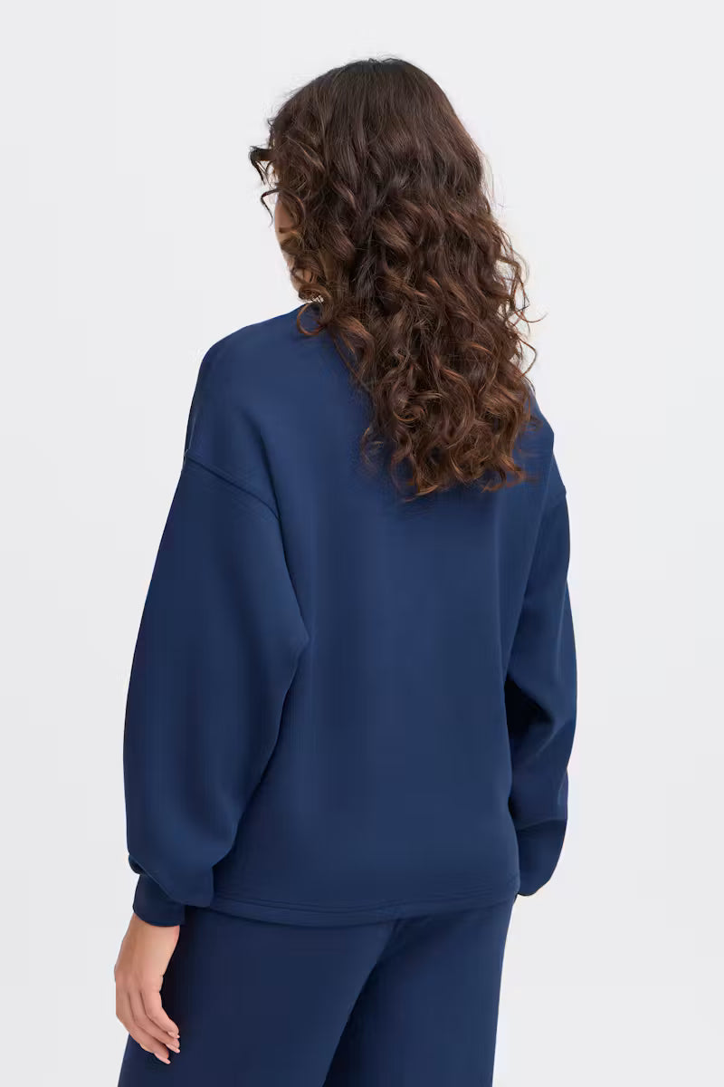 Fransa Aurora Pullover in Navy Blazer