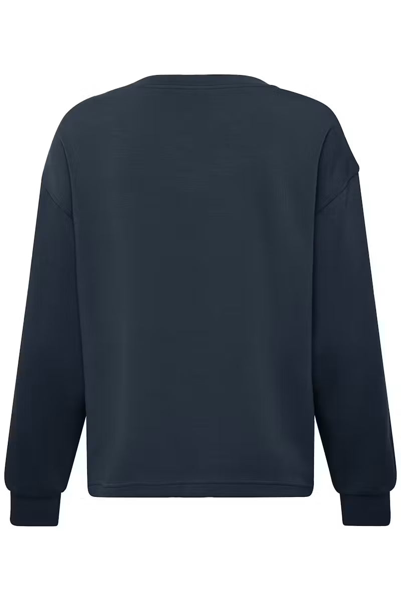 Fransa Aurora Pullover in Navy Blazer