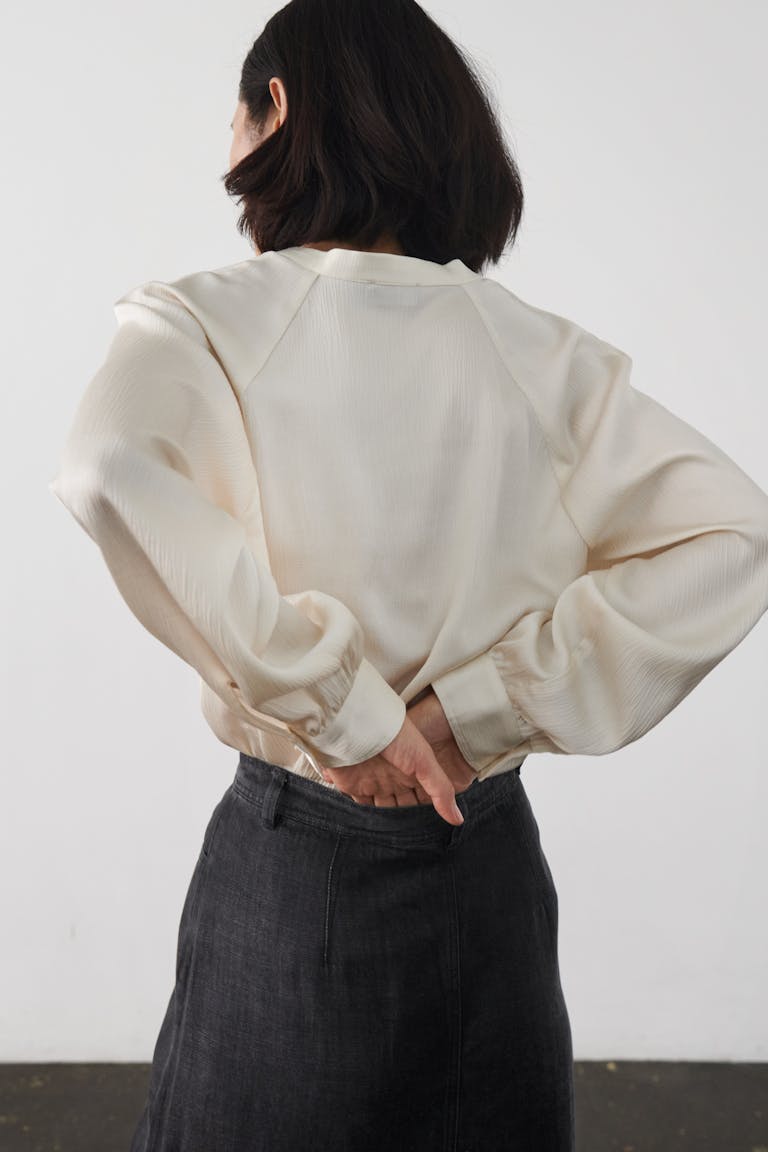 Soaked in Luxury Ioana Blouse in Irish Cream