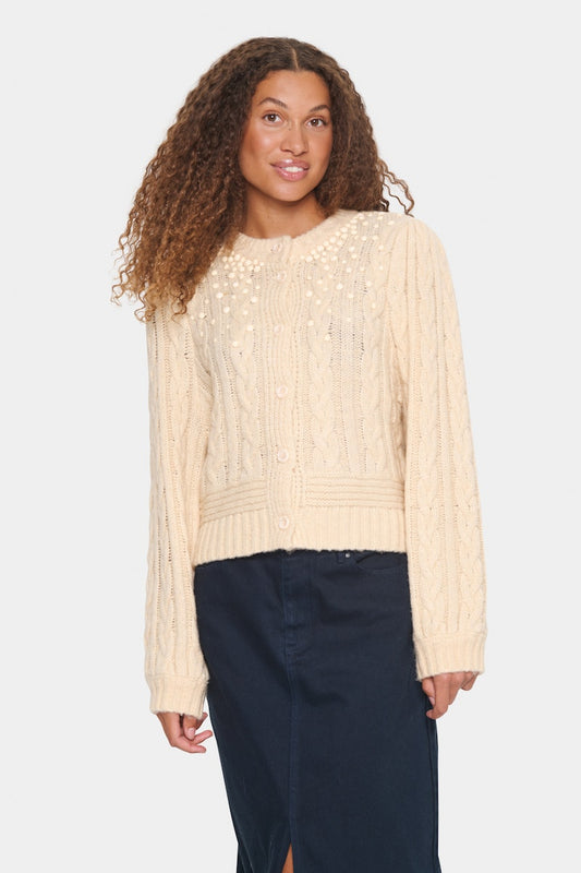 Saint Tropez Ivala Cardigan in Creme