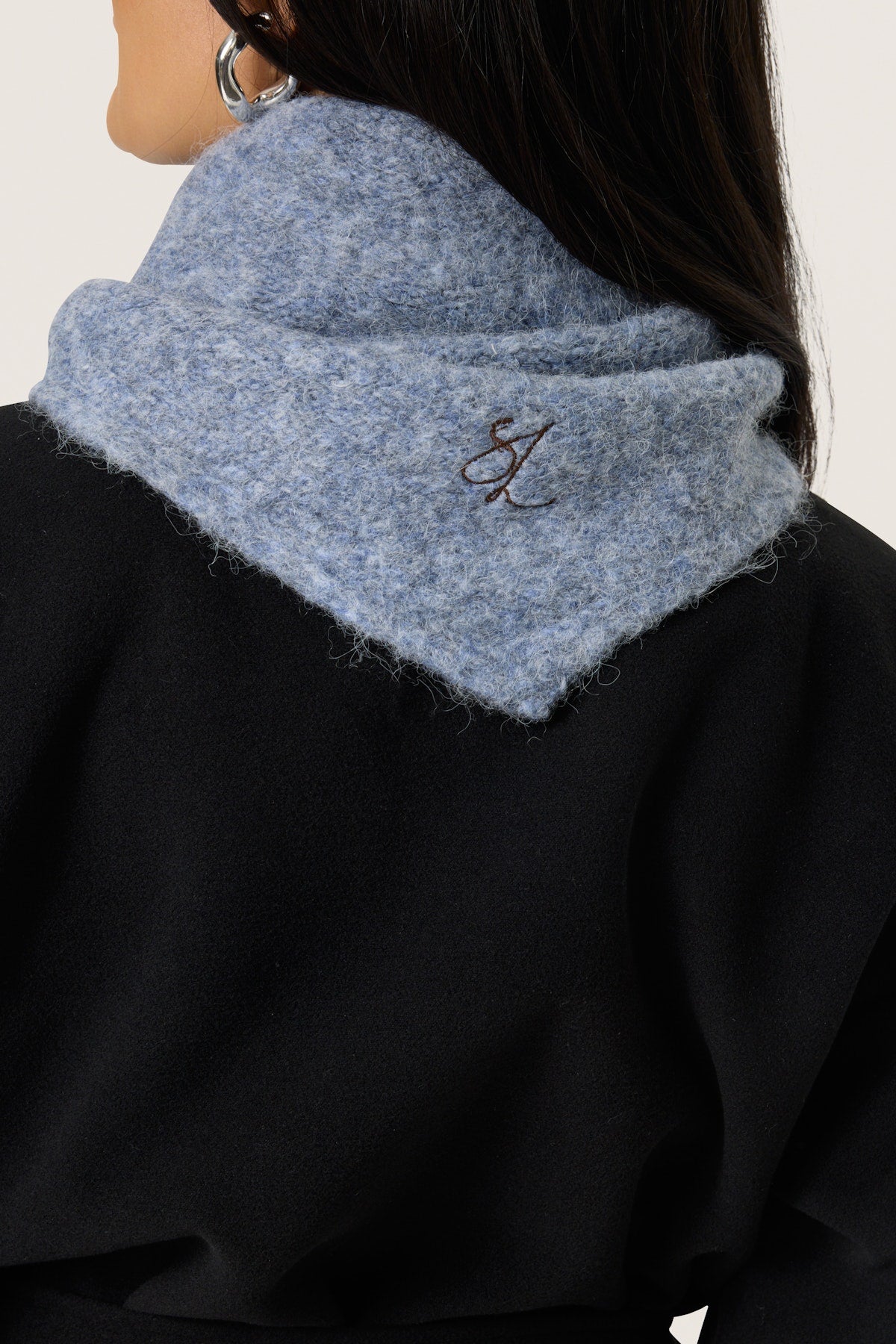 Soaked in Luxury Pleoni Scarf in Bijou Blue Melange