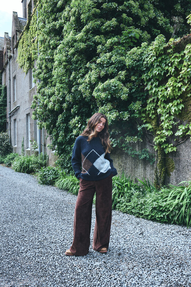 Ichi Tamary Pant in Chicory Coffee