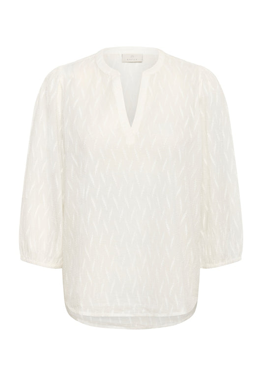 KAFFE Gabriela Blouse in Chalk