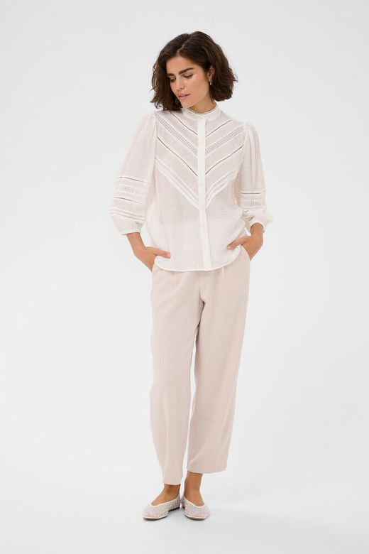Kaffe Liva Shirt in Chalk