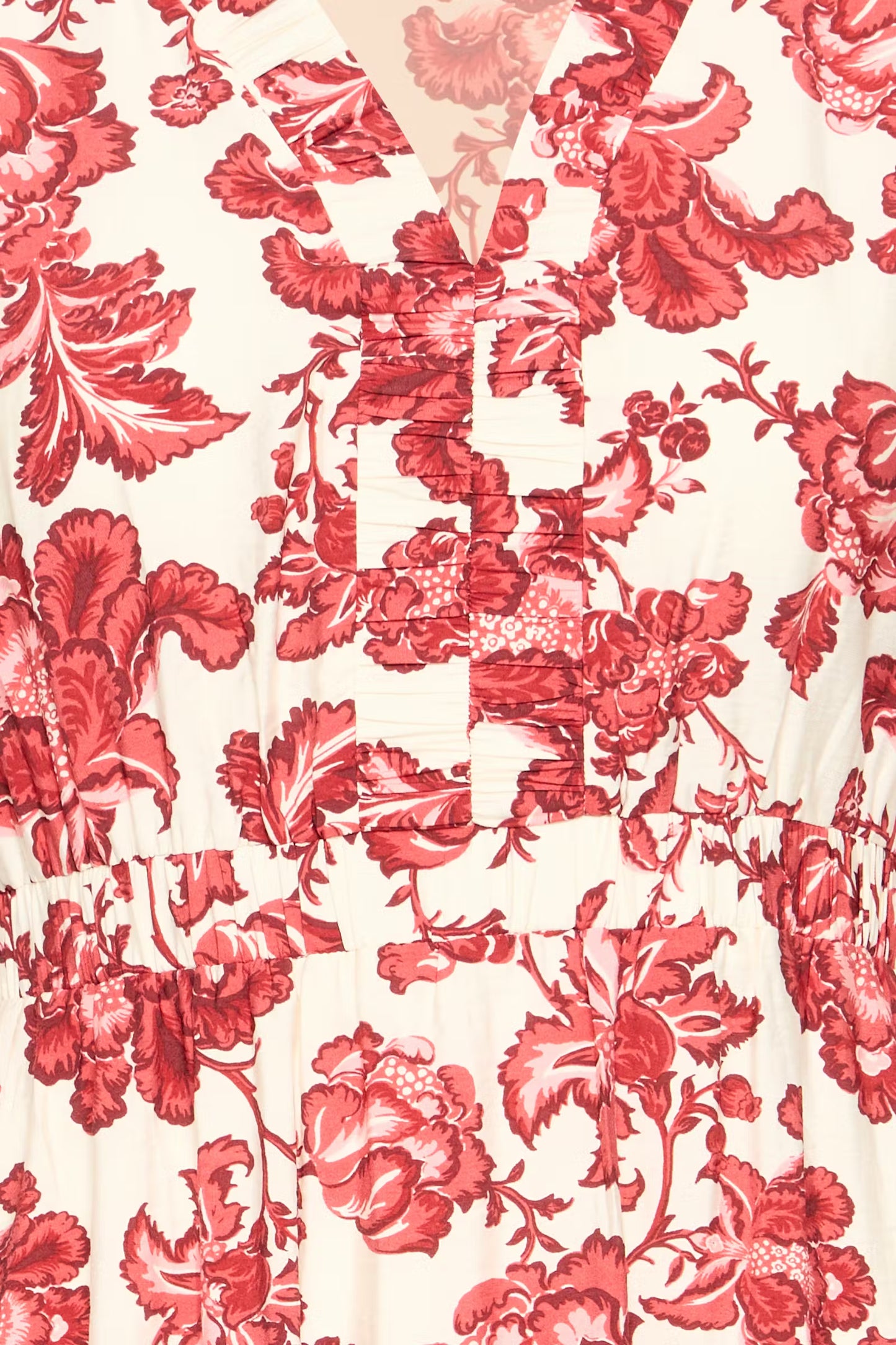 ICHI Gilvis Dress in Red Floral