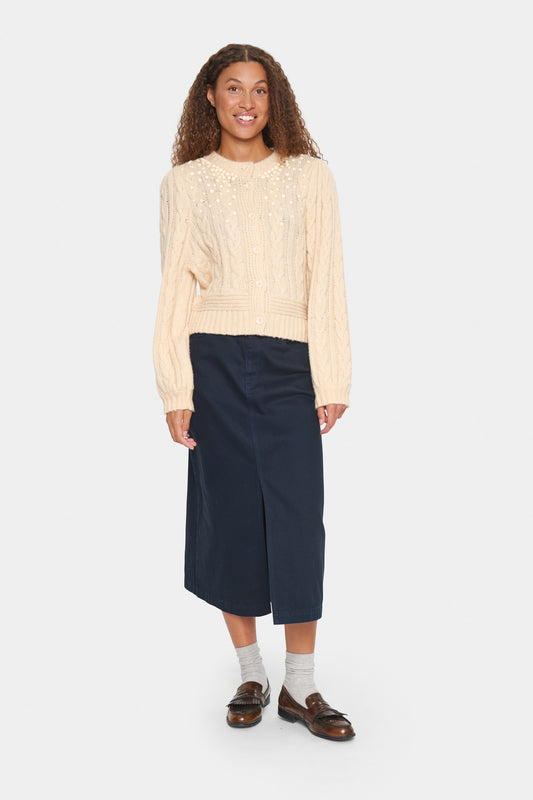 Saint Tropez Ivala Cardigan in Creme