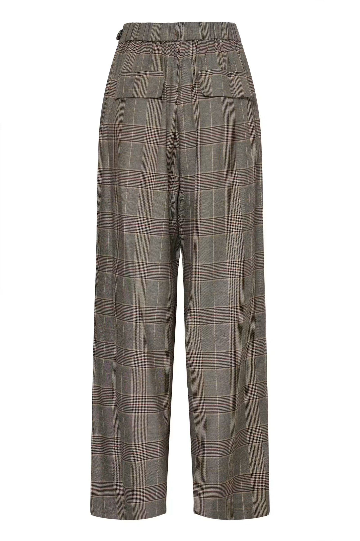 Ichi Laito Pant in Black &Toasted Check
