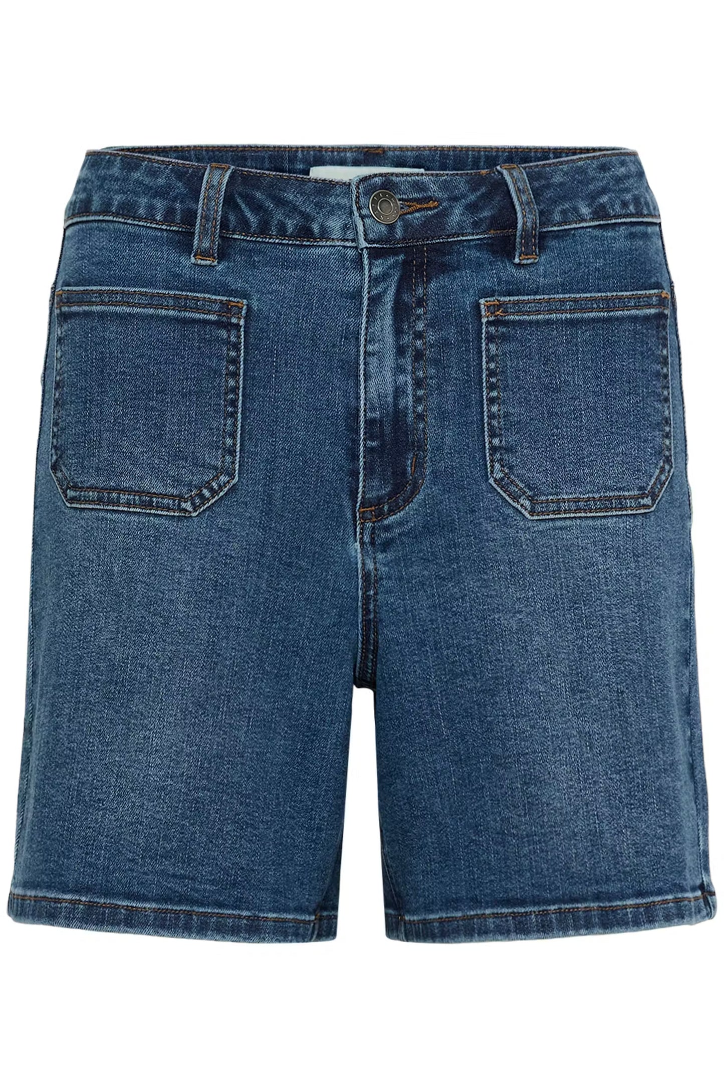 Kaffe Brook Shorts in Medium Blue Denim