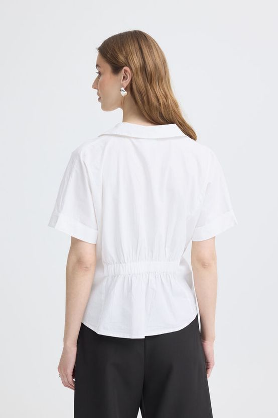 ICHI Imana Shirt in Cloud Dancer