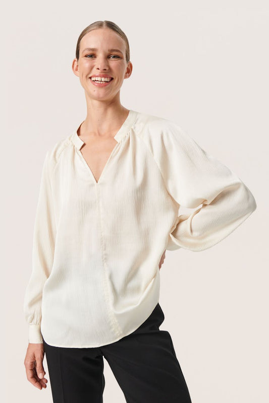 Soaked in Luxury Ioana Blouse in Whisper White