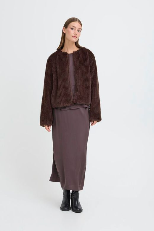 ICHI Cikora Jacket in Shale