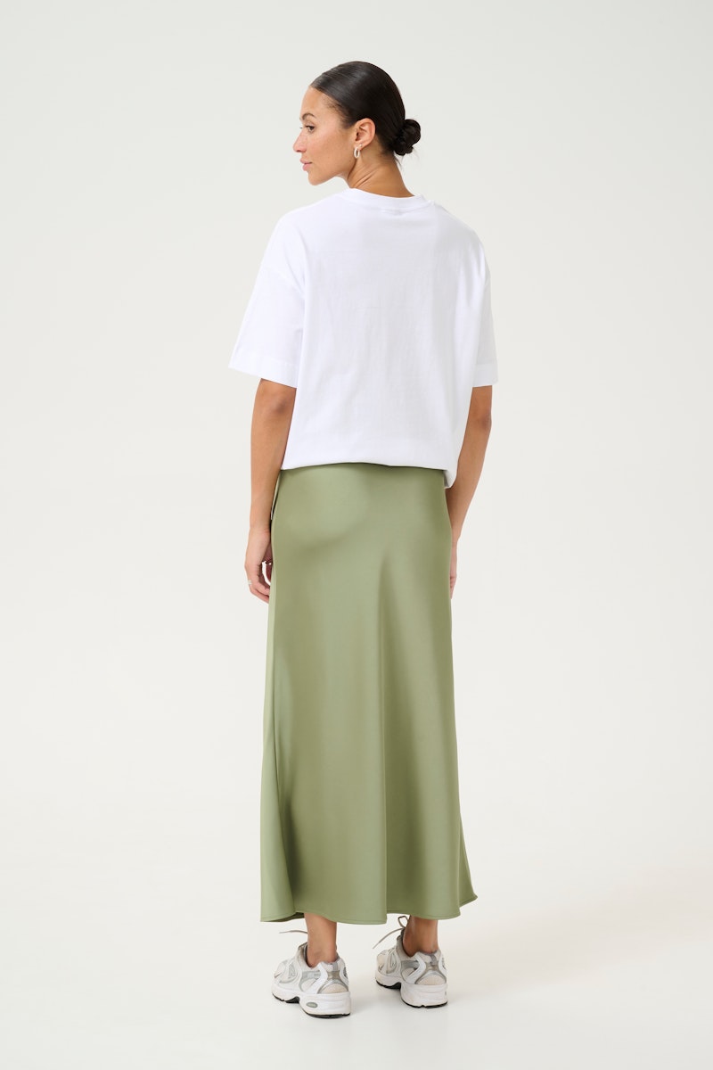 Kaffe Hill Skirt in Oil Green