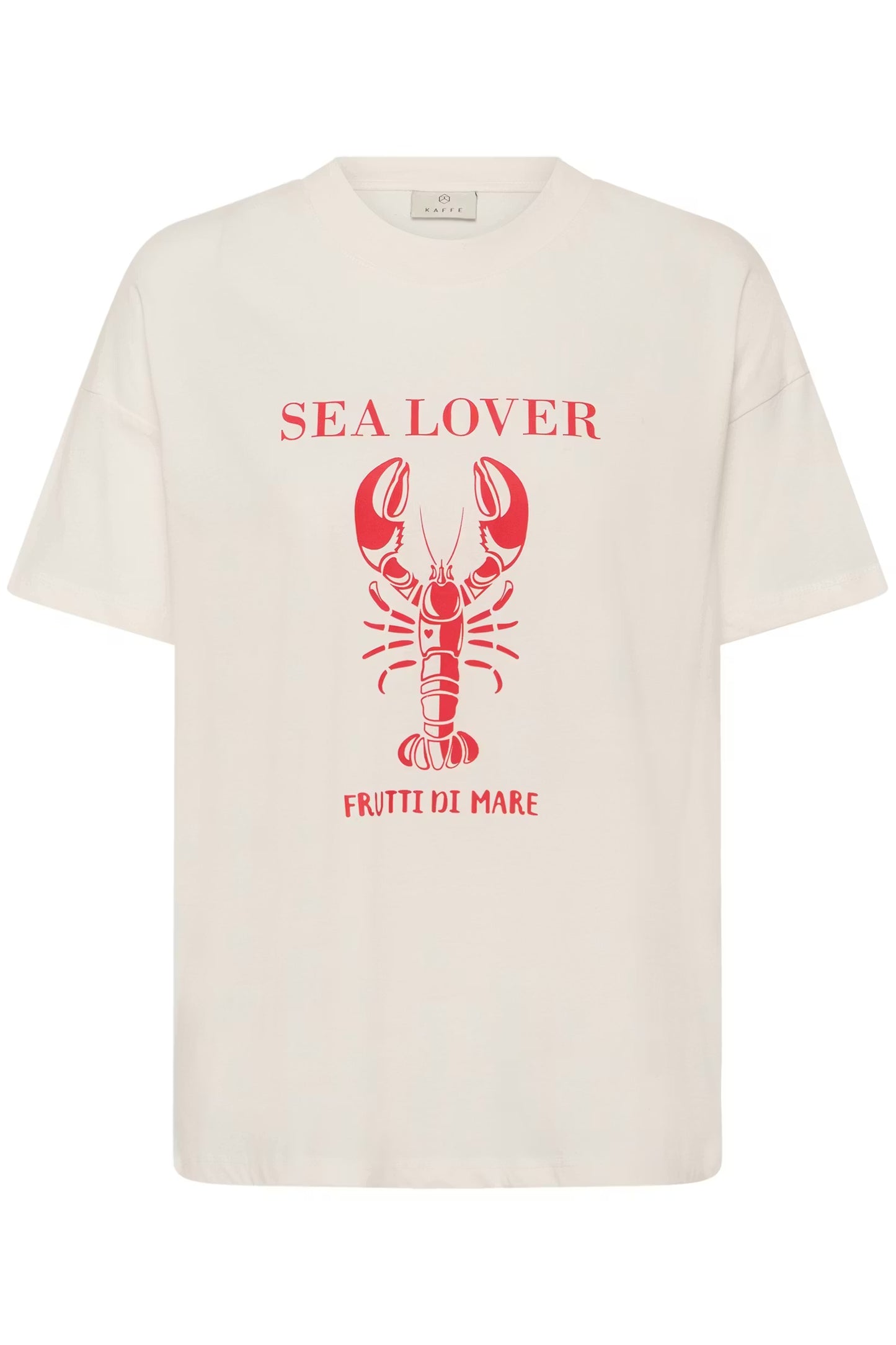 KAFFE Annemette T-shirt in Chalk / White