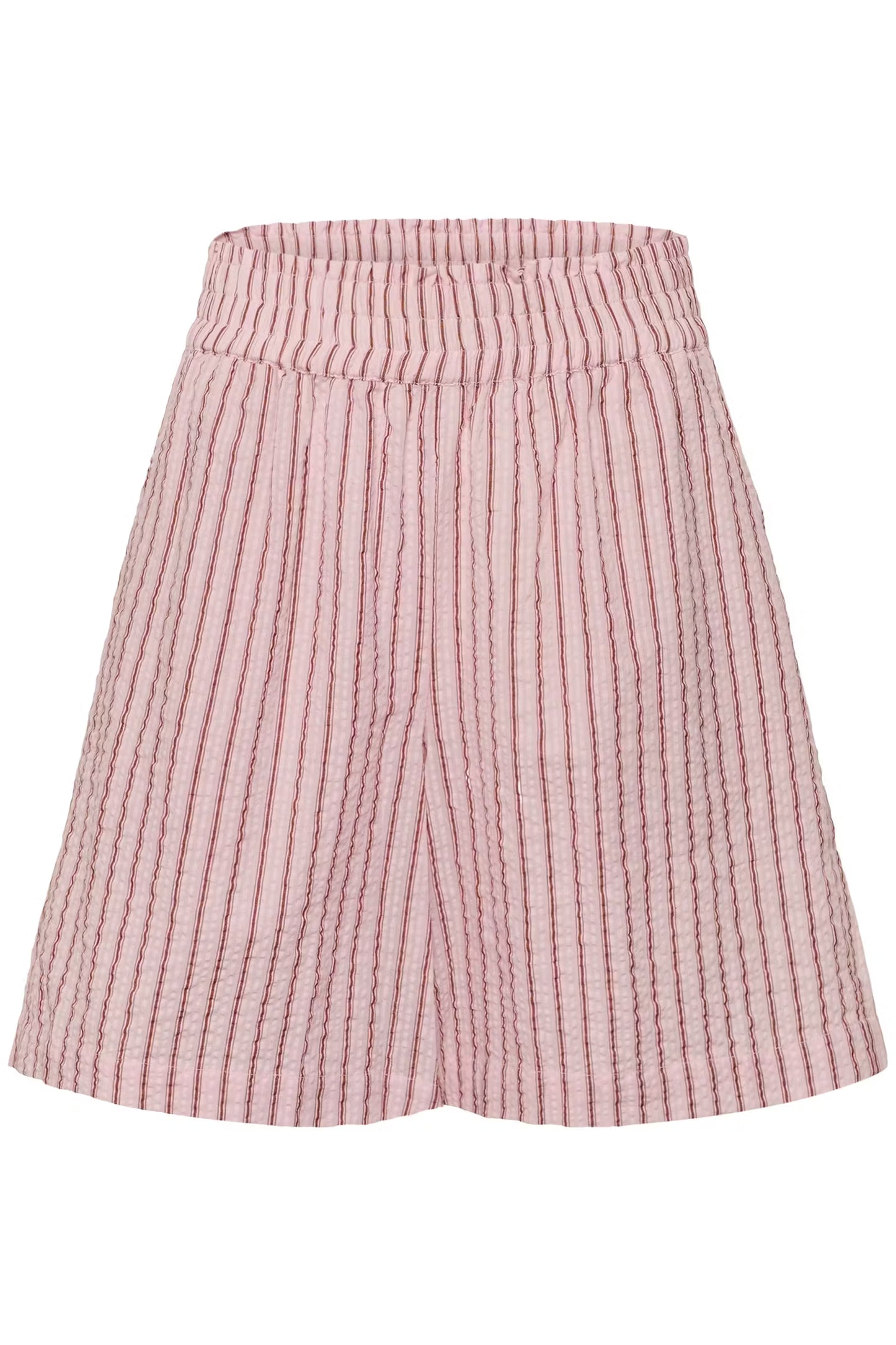 KAFFE Lara Short in Ballerina White Henna Stripe